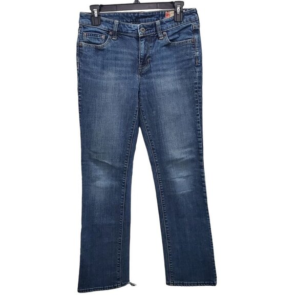 GAP 1969 Women's Y2K Classic Fit Medium Wash Distressed Bootcut Leg Jeans Sz 2A - Picture 1 of 6